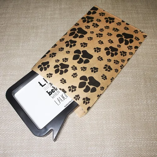 Miniatura 3 de CuteBox Pawprint - Bolsas de regalo de papel plano de estraza (100 unidades (6 x 9 pulgadas) para manualidades, recuerdos de fiesta, venta al por
