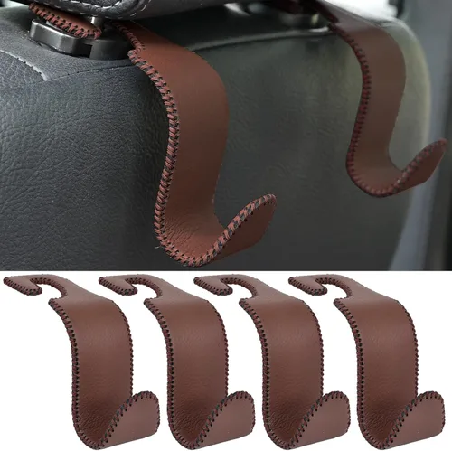 Miniatura 11 de Amooca - Gancho para reposacabezas de asiento de coche, 4 unidades, organizador de almacenamiento universal para bolso de mano, abrigo, ajuste Azul