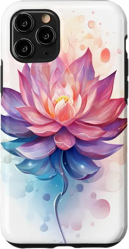 Miniatura 28 de Funda para iPhone 14 Pro Max Lotus Flower Symbol of Beauty and Spirituality Illustration Case