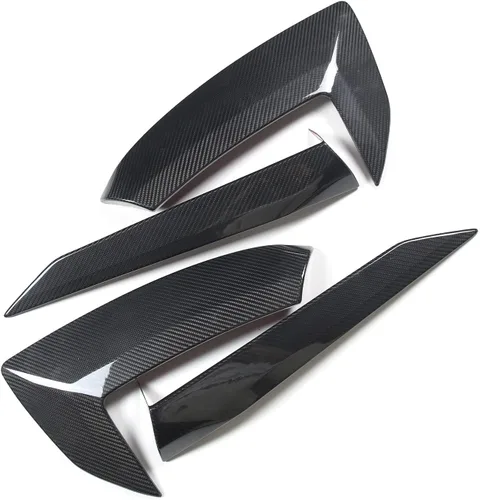 Miniatura 7 de Cubierta de salida de aire exterior de fibra de carbono 100% real para Chevrolet Corvette C8 2020-2023, accesorios de ventilación lateral