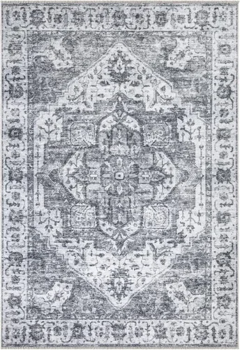 Miniatura 39 de Bloom Rugs Alfombra lavable antideslizante de 2 x 3 pies, color azul/verde/mandarina, alfombra tradicional oriental para sala de estar, dormitorio