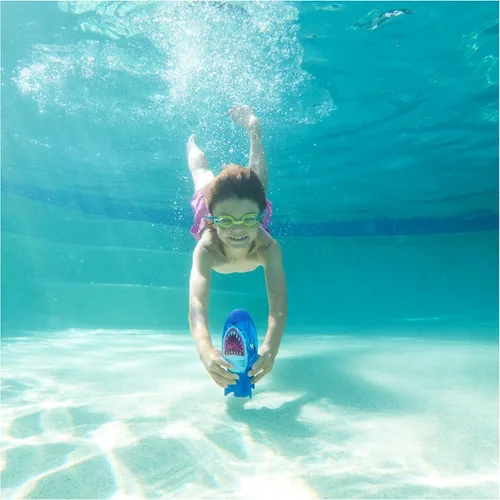 Miniatura 6 de SwimWays Shark Rocket, Accesorios de Piscina para Niños y Juguetes de Piscina Torpedo, Juegos de Cohete de Agua al Aire Libre para la Piscina, Lago