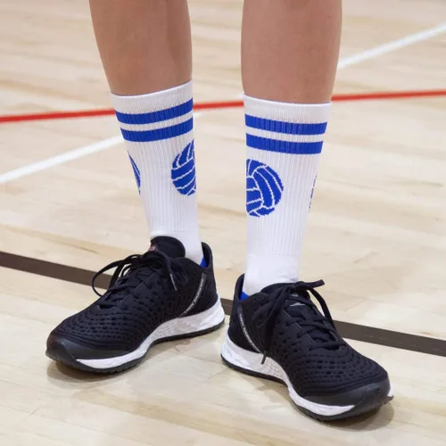 Miniatura 6 de ChalkTalkSPORTS Calcetines tejidos de voleibol a media pierna Pelota clásica Varios colores y tamaños