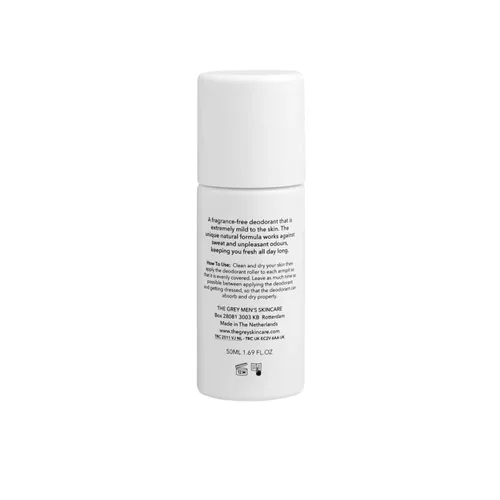 Miniatura 3 de The Grey Desodorante todo el día para hombres, natural y sin fragancia, con escualeno de larga duración, protección contra olores y sudor