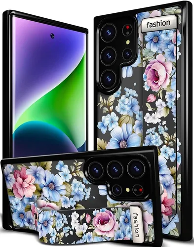 Miniatura 153 de Compatible para Samsung Galaxy S23 Funda Bonita con Correa Soporte Dedo Kickstand, Fundas de Silicona Geniales de Diseñador Funda Cover - Mariposa