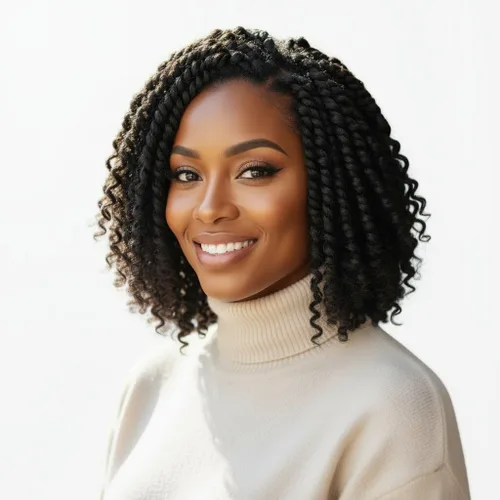 Miniatura 41 de Fulcrum Cabello Passion Twist de 6 pulgadas, 8 paquetes de cabello de ganchillo Passion Twist para mujeres negras, cabello pretrenzado de ganchillo