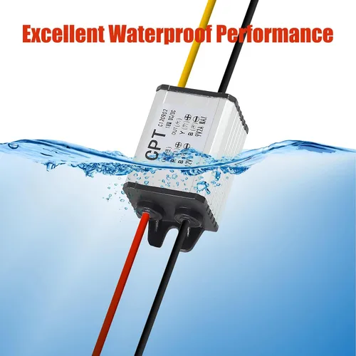 Miniatura 6 de Regulador de voltaje DC Buck Convertidor de voltaje DC 8-22V a 3-15V 5V 12V 3A módulo reductor impermeable convertidor de corriente de coche CC