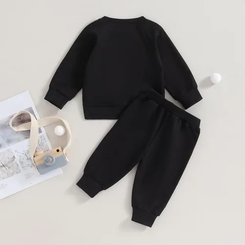 Miniatura 7 de Conjunto de ropa deportiva de manga larga con cuello redondo y pantalones para bebé niño