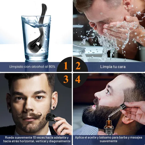 Miniatura 8 de MALE GOD Kit de crecimiento de barba con ingredientes naturales, aceite de barba, bálsamo y peine, aceite de crecimiento de barba con biotina