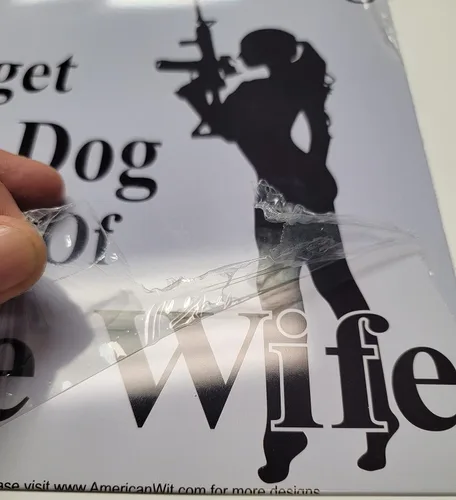 Miniatura 7 de WARNING No Trespassing – Forget About the Dog, Beware of the Wife" - Cartel de metal divertido de 12 x 8 pulgadas para el hogar, patio, garaje