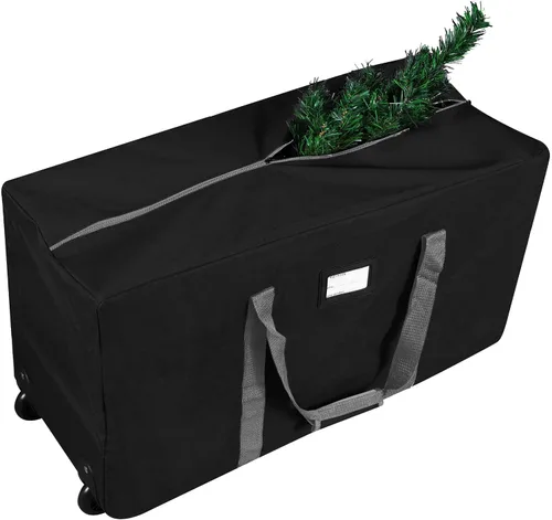 Miniatura 7 de ProPik Bolsa de almacenamiento rodante para árbol de Navidad, se adapta a árboles de vacaciones desmontados de hasta 7.5 pies de alto, 22" x 16" x