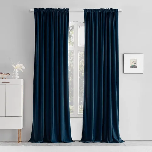 Miniatura 17 de MUMFAS Cortinas con pestaña trasera naranja tostado 52x63 2 paneles