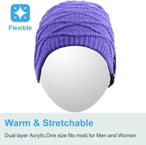Miniatura 69 de Rotibox - Gorro inalámbrico con Bluetooth para deportes al aire libre, regalo de Navidad.