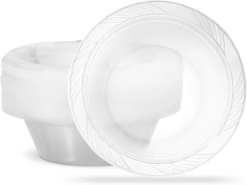 Miniatura 11 de PLASTICPRO - Cuencos desechables de plástico transparente de 18 onzas, Premium, para fiesta, Pack de 20