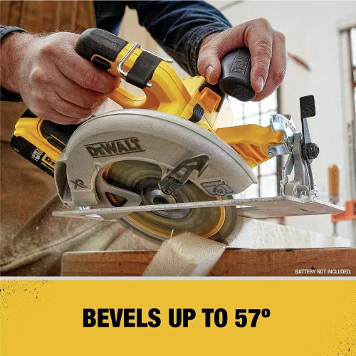 Miniatura 4 de DEWALT DCS570B sierra circular inalámbrica de 7-1/4 pulgadas, 20 voltios con freno, herramienta sola