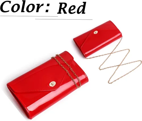 Miniatura 2 de Bolso de la noche de las mujeres del caramelo brillante del bolso del sobre de la charola para el concierto del baile de fin de curso del regalo