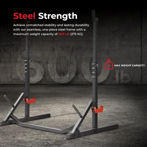 Miniatura 3 de Sunny Health & Fitness Multi-Function Adjustable Weight Bench with Squat Rack & Barbell Rack, Full Body Strength Training Equipment for Home Gym