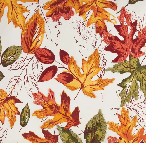 Miniatura 3 de SARO LIFESTYLE L'automne Collection - Mantel bordado con hojas de otoño, 50 x 70 pulgadas, multicolor