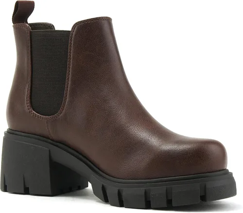 Miniatura 4 de Soda Pioneer - Botines Chelsea de tacón bajo para mujer, con doble elástico
