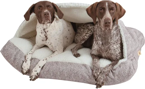Miniatura 16 de Snoozer Pet Products Cama de lujo para perros estilo cueva rectangular con microserraje, pequeña, antracita
