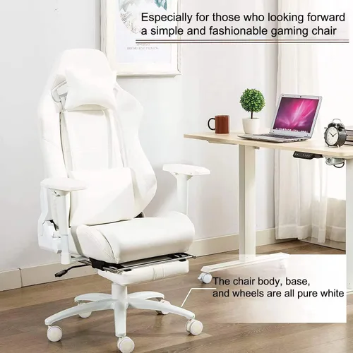 Miniatura 5 de Silla de juegos, sillas de oficina para el hogar, silla de oficina ergonómica con reposapiés y soporte lumbar, sillas de juegos para adultos, silla