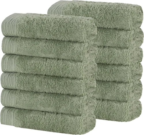 Miniatura 51 de Superior Rayon - Juego de toallas de 12 piezas de mezcla de bambú, de secado rápido, artículos esenciales para el baño, ducha, spa, toallas