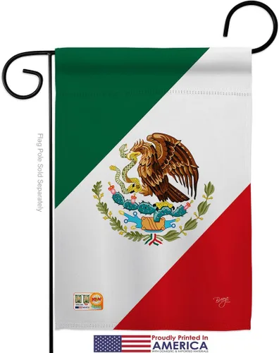 Miniatura 4 de Breeze Decor HG108019 Banderas de México de la Nacionalidad Mundial Impresiones Decoración Casa Vertical 28" X 40" Jardín 13" 18.5" Doble Cara