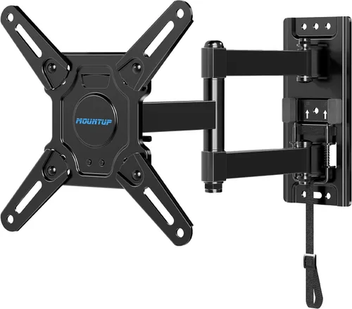 Miniatura 10 de MOUNTUP Soporte de pared para TV de brazo largo al aire libre para televisores de 26-65", soporte de movimiento completo resistente al agua y a