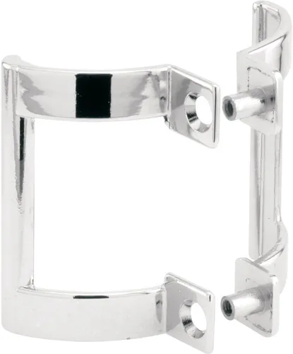 Miniatura 3 de Prime-Line M 6159 - Juego de manijas de puerta de ducha fundidas a presión para puertas de ducha o recinto de bañera, centro de agujeros de 2 Latón