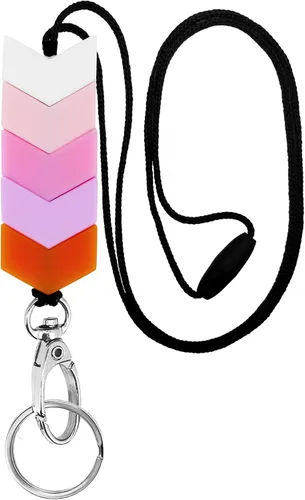 Miniatura 9 de BIHRTC Cordones para profesores para tarjetas de identificación y llaves, llavero de silicona con cuentas para médicos, enfermeras, empleados
