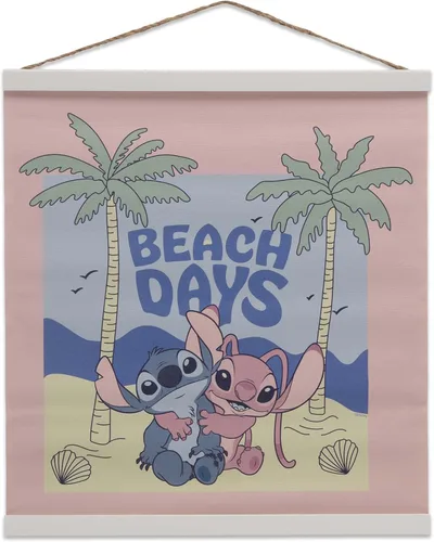 Miniatura 14 de Disney Lilo and Stitch Arte de Pared - Take It Easy Decoración de Pared de Madera Colgante para Dormitorio de Niños, Sala de Juegos o Sala de Cine