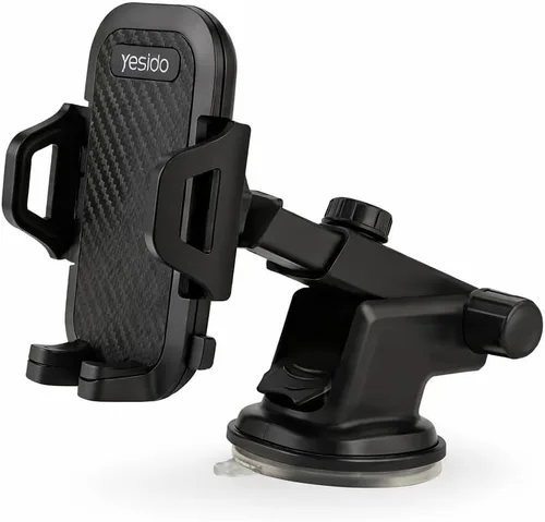 Soporte de teléfono de automóvil para tablero y parabrisas, soporte de teléfono con ventosa fuerte con rotación de 360°, operación con una sola