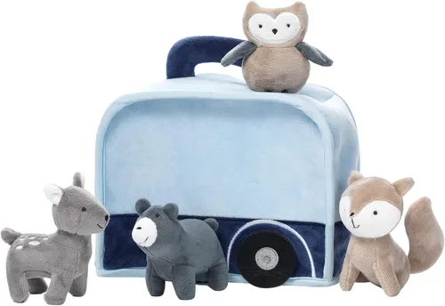 Miniatura 4 de Lambs & Ivy Peluche azul interactivo para caravana/RV con juguetes de animales de peluche