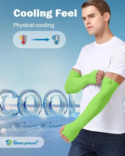 Miniatura 15 de Mangas para brazo, para hombres o mujeres. Para calentar o refrescar. Guantes de Compresión con factor de protección de los rayos ultravioleta UPF