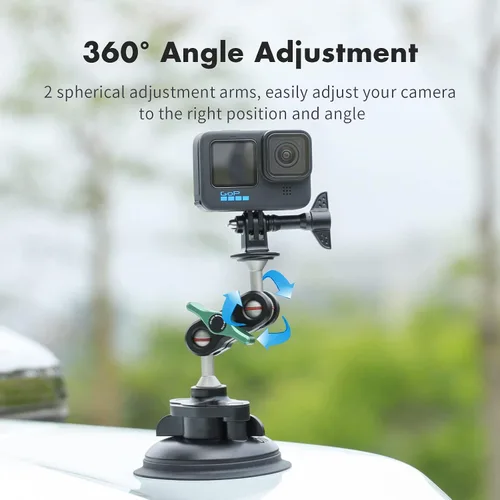 Miniatura 3 de SEASKY S1 Potente cámara deportiva con ventosa para GoPro Hero 13/12/11/10/9/8 Negro DJI Action 5/4/3/2 Pocket Insta360 X5 X4 X3 X2 Ace Pro 2
