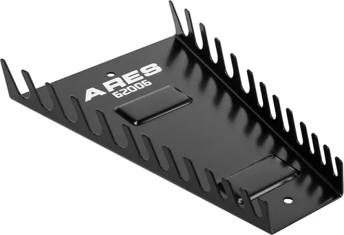 Miniatura 11 de ARES 62043 - Juego de estante para llaves de 2 piezas con barra de bloqueo - El estante SAE tiene tamaños de 1/4 pulgada a 1 pulgada - El métrico