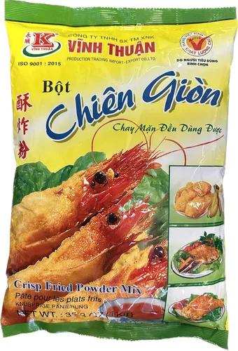 Vinh Thuan — Mezcla de polvo frito crujiente — Revestimiento de harina para freír — Pan rallado — Chien Gion, 1 bolsa (35.3 oz)