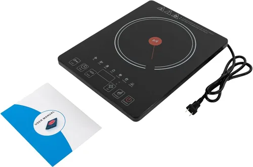 Miniatura 5 de Estufa eléctrica de cocina, estufa eléctrica de cerámica de 1800 W, estufa eléctrica, quemador superior, control táctil LED, portátil, quemador