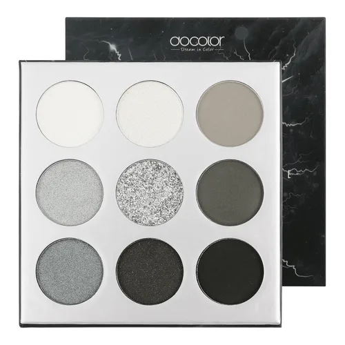 Miniatura 15 de Docolor Paleta de sombras de ojos de 9 colores, sombras de ojos amarillas, paletas de sombras de piedras preciosas, sombras altamente pigmentadas