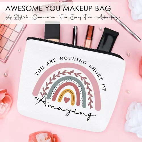 Miniatura 6 de Regalos de cumpleaños para mujeres, cestas de regalo de feliz cumpleaños para mujeres, tazas únicas con texto en inglés "Not A Day Over Fabulous