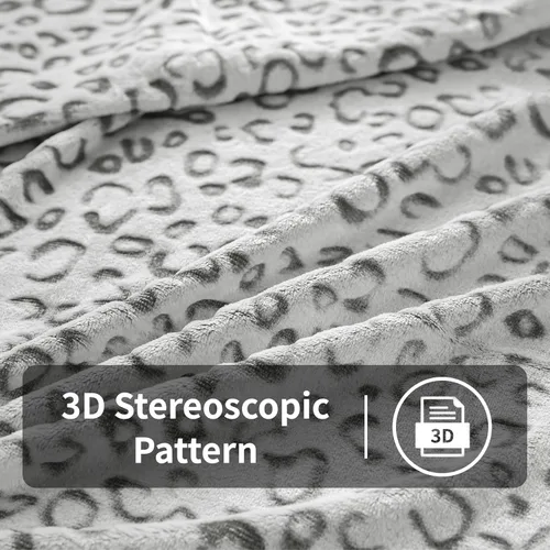 Miniatura 5 de FY FIBER HOUSE Manta de forro polar de franela con relleno de microfibra, ligera y acogedora, cubrecama de microfibra de lujo para adultos, 90"X90