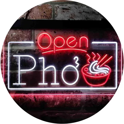 Miniatura 17 de ADVPRO Open Pho Vietnam Fideos Shop Letrero de neón LED de doble color, azul y rojo, 16 x 12 pulgadas st6s43-i3655-br