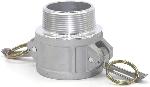 2 piezas de accesorios de bloqueo de leva de aluminio (2 pulgadas Parte B) accesorios de manguera de ranura de leva, adaptador macho hembra NPT
