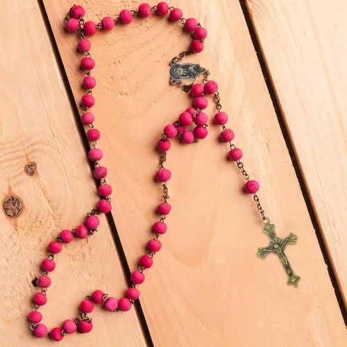 Miniatura 5 de 50 piezas Dijes de Cruz y Centro de Rosario Medalla Milagrosa Colgantes de Crucifijo de Jesús Tibetano Eslabones de Araña Ovalados de Virgen María