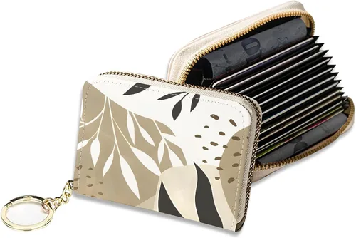 Miniatura 13 de Soporte para tarjetas de crédito, elegante cartera delgada para mujer con bloqueo RFID, perfecta para negocios y uso diario, mantiene tus