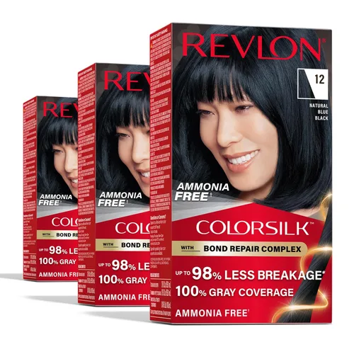 Miniatura 15 de Revlon ColorSilk con complejo de reparación de enlaces, color de cabello permanente negro, 100% cobertura de canas, tinte para cabello sin amoníaco