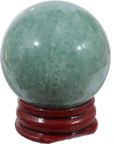Miniatura 6 de Bola de cristal curativo de amatista de 1.575 in, decoración del hogar, esfera de adivinación Fengshui con soporte de madera