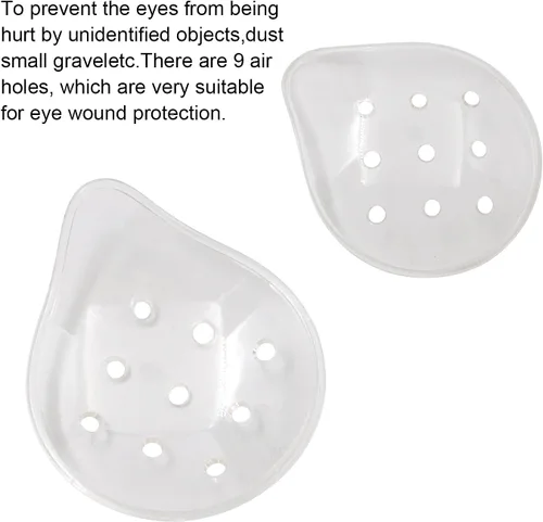 Miniatura 3 de 4 parches de plástico para ojos de 9 agujeros, transpirables y cómodos, protección ocular, adecuados para niños, adultos, cubierta de cirugía