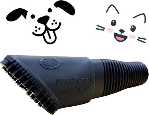Miniatura 11 de Buff Brite Herramienta de aseo para mascotas Fur-EEL FANG PRO removedor de pelo para gatos y perros, color negro