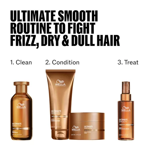 Miniatura 9 de Wella Professionals ULTIMATE SMOOTH Conditioner Treatment for Dry, Frizzy Hair Nourishes, Smooths & Adds a Silky Shine With Squalane & Omega 9